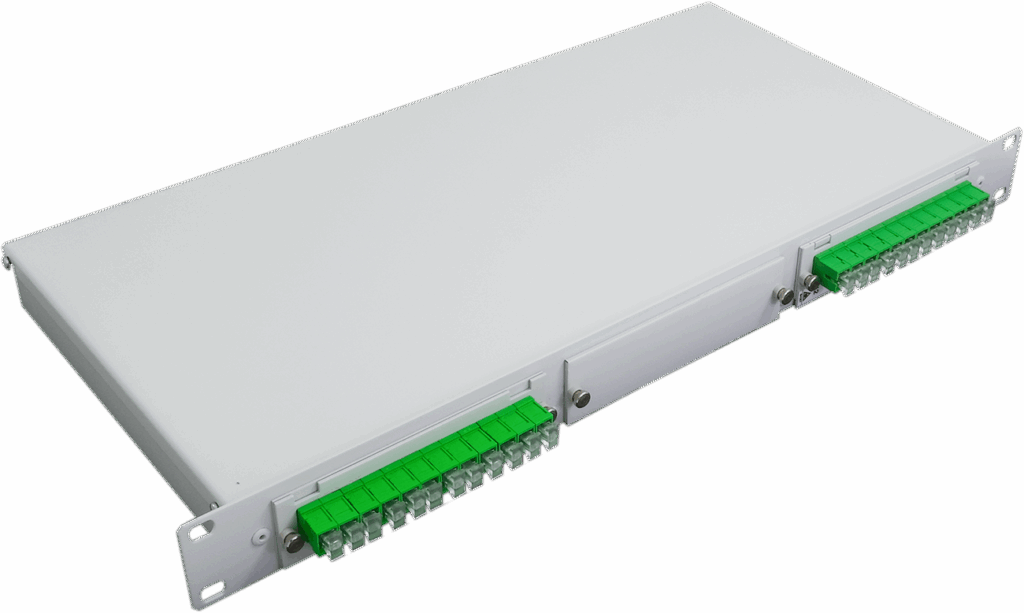 19” 1U 3X7F MODULES OPTICAL RACK